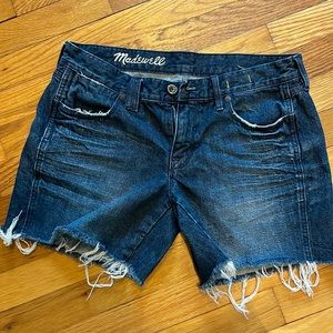 Madewell denim cutoff shorts, size 27